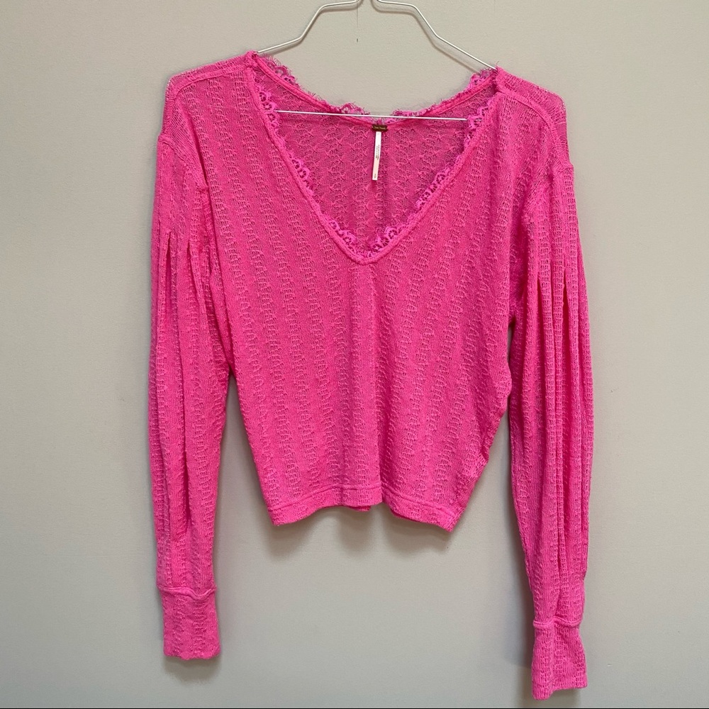 Free People Pink Sweater